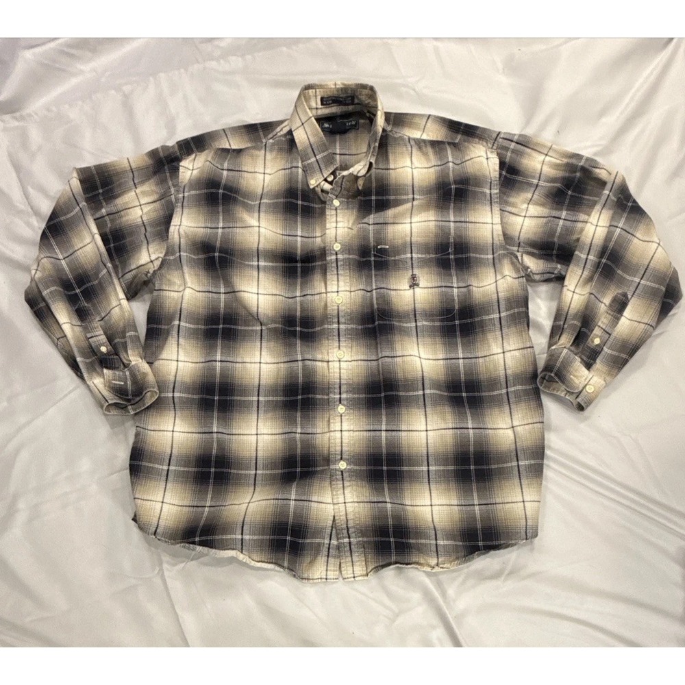Vintage Seigfried Men's Large Plaid Flannel 100% Cotton Large Casual Y2K